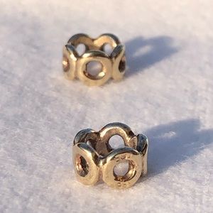 Pandora 14kt Gold Open Circle Spacers (set of 2)
